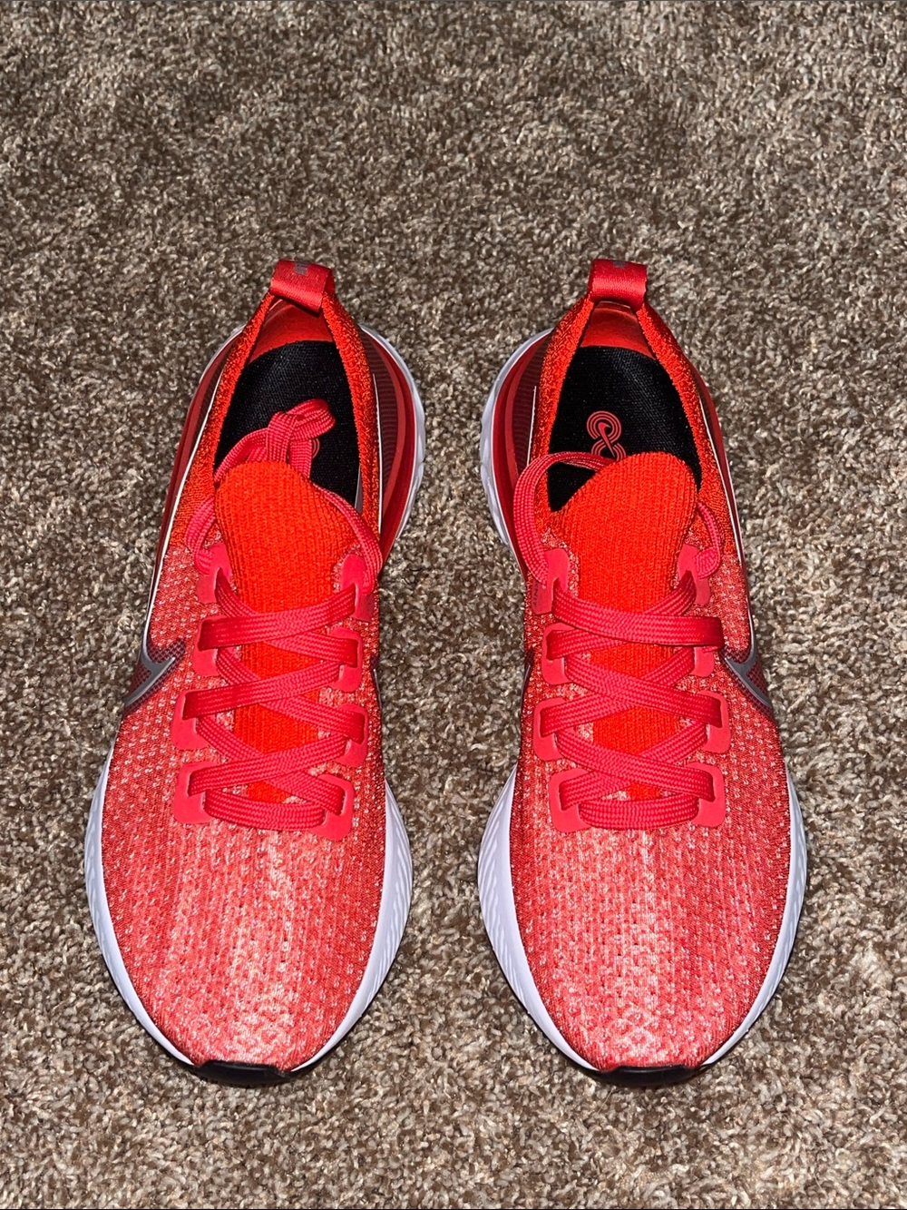 Nike Red Mesh Athletic Sneakers